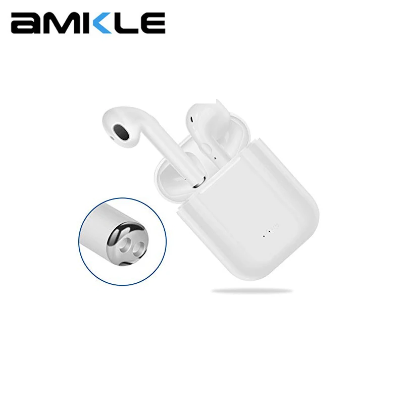 Amkle i7s TWS Mini Bluetooth BT 5 0 наушники беспроводные в ухо спортивные бас с микрофоном для