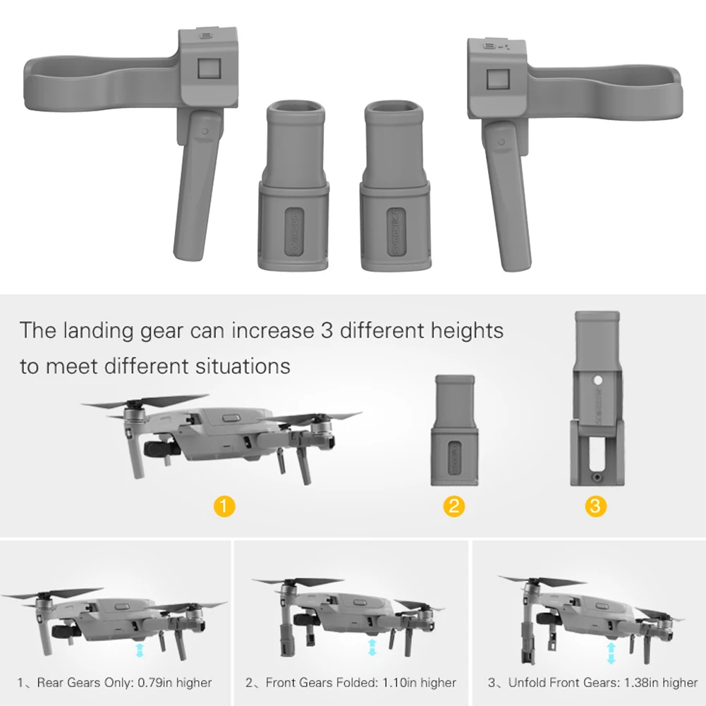 

Landing Gear for DJI Mavic Air 2 Shock-absorb Landing Gear Extensions 35MM Foldable Extension Leg Support Protector Accessories
