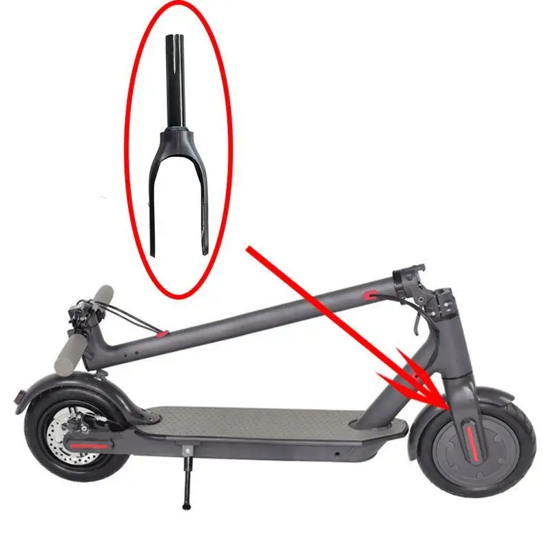 

Scooter Front Fork Assembly Scooter Replacement Accessories With Rubber Front Wheel Bracket Fork For Xiaomi M365/M365 Pro