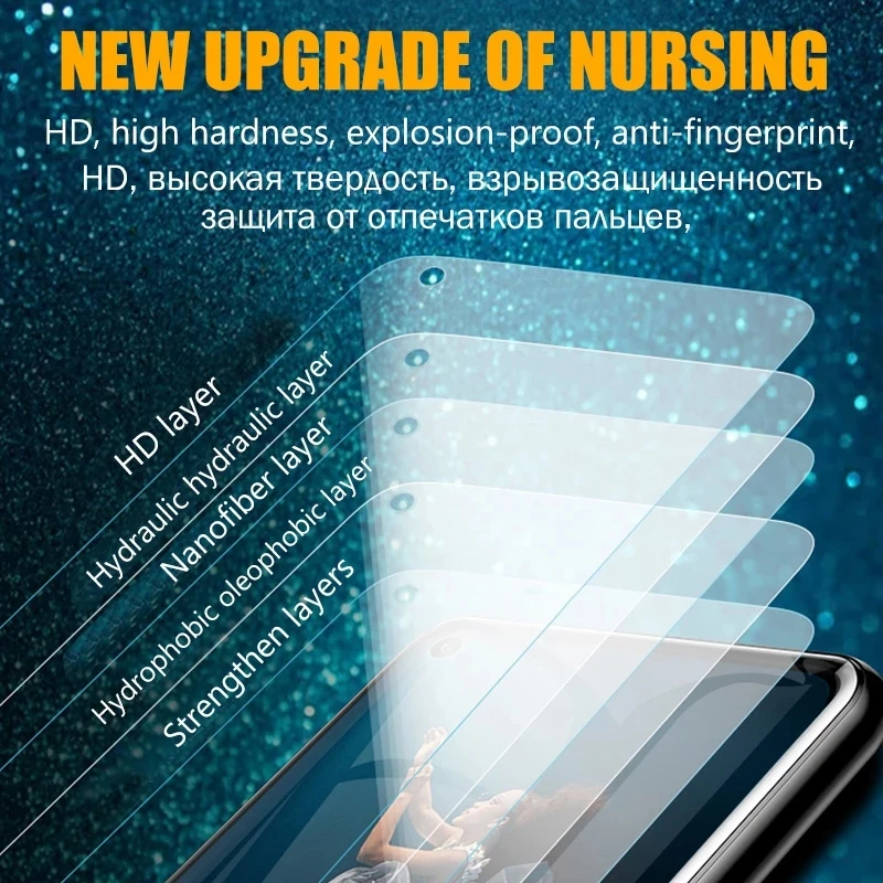 Взрывозащищенная Гидрогелевая мягкая пленка для экрана OPPO Reno 2Z 3 2F ACE 2 Find X2 Pro A52 A72