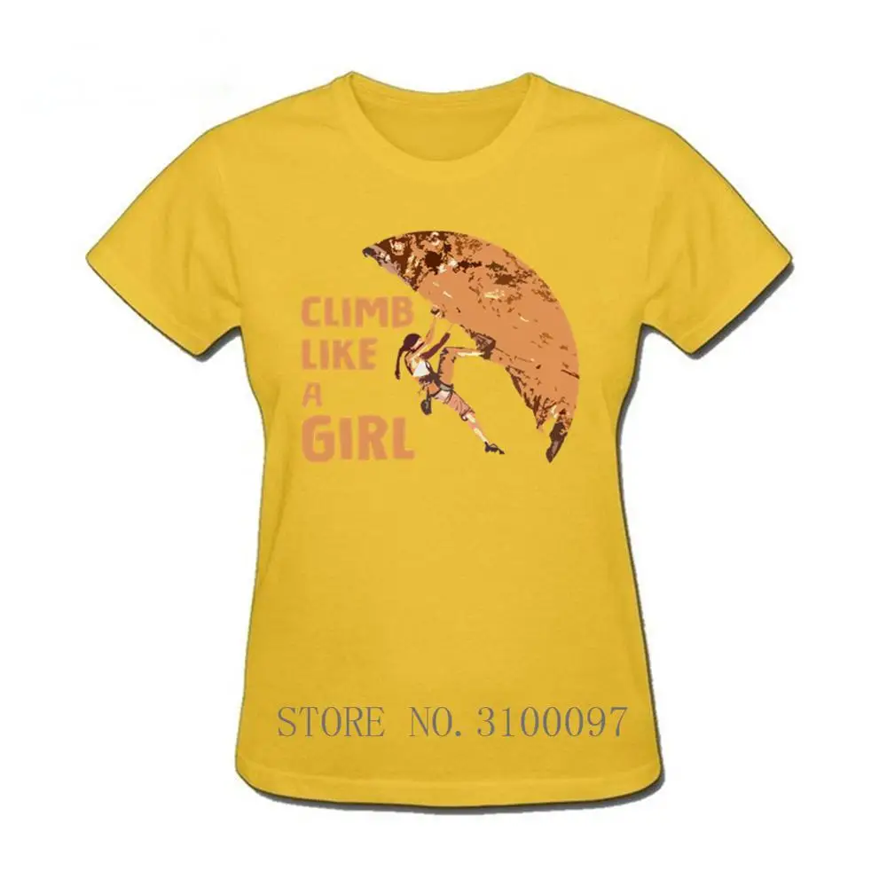 

Climb Like a Girl Rock T-Shirt Women Climing Design Printing O-Neck Short Sleeve Shirts Girl Cotton Fashion Casual T Shirt