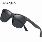 Солнцезащитные очки с поляризационными стеклами UV400 для мужчин и женщин, модные брендовые дизайнерские аксессуары в квадратной оправе из TR90, черные, 2020