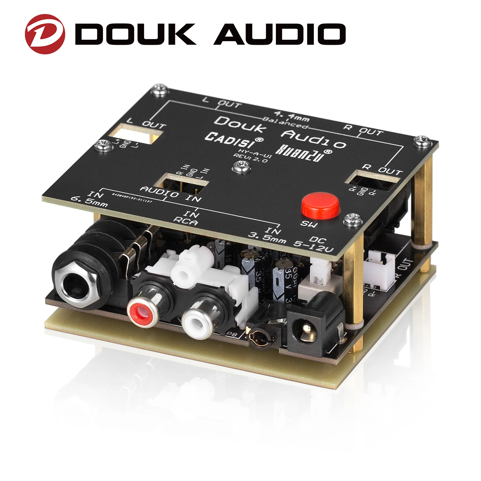 Douk Audio компактный односторонний (RCA/3 5 мм/6 мм) для сбалансированного (XLR/4 4 стерео
