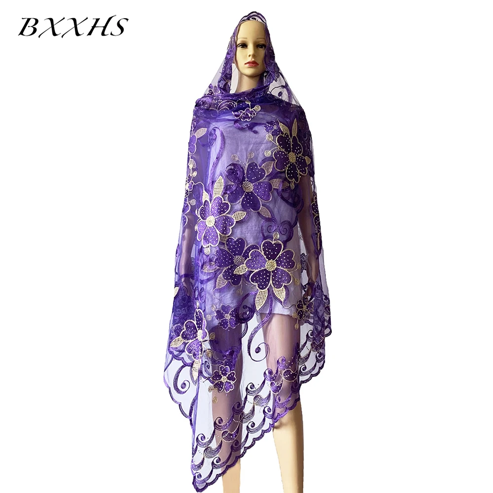 Оптовая цена! Африканский мусульманский женский шарф мягкий большой размер