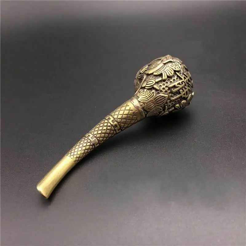 

China Old copper sculpture Dragon pipe