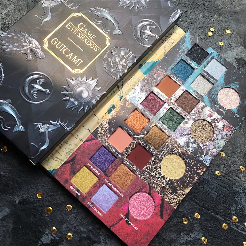 20 цветов игра тени для век Палитра градиент зеленый макияж палитра мерцающие