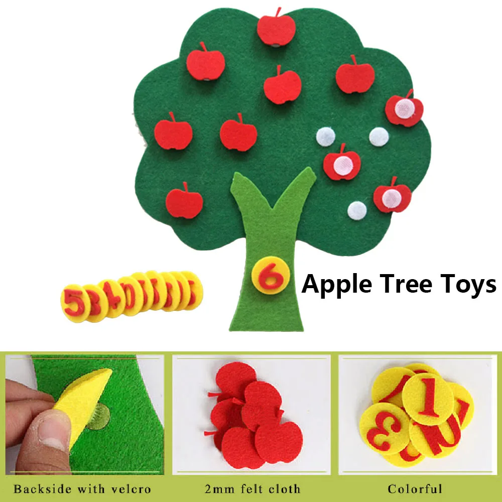 Фетровая Ткань DIY Забавные игрушки для детей обучающая игрушка прочная цифровая