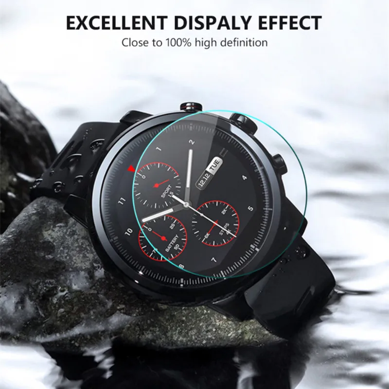 

2PCS/LOT Tempered Glass For Samsung Gear S3 Frontier Classic Galaxy watch 46mm 42mm galaxy watch 3 screen Protector Film 9H 2.5D