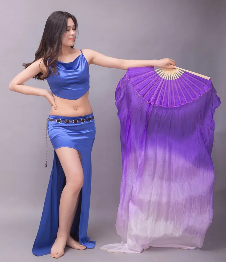 Hot Sell Cheap Kids Women Belly Dancing Fan Veils 1 Pair Gradient Color Dancer Practice Long Props 120cm/150cm/180cm | Тематическая