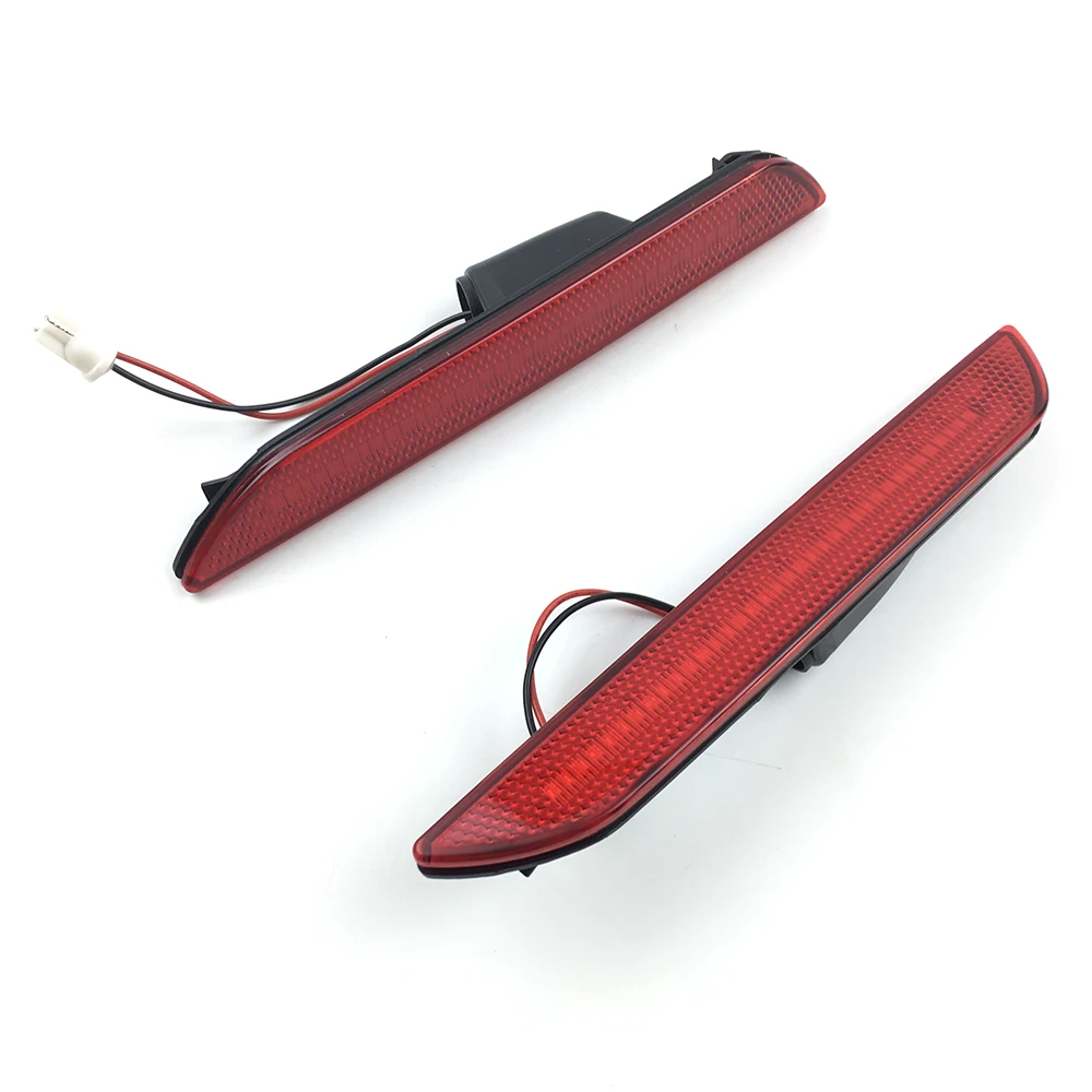 Красный объектив задний бампер боковой габаритный отражатель светодиодный