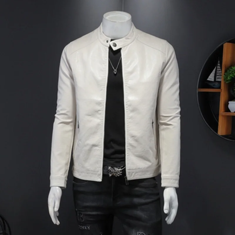 Мужская куртка из искусственной кожи мотоциклетная 3XL 4XL мужские куртки черные