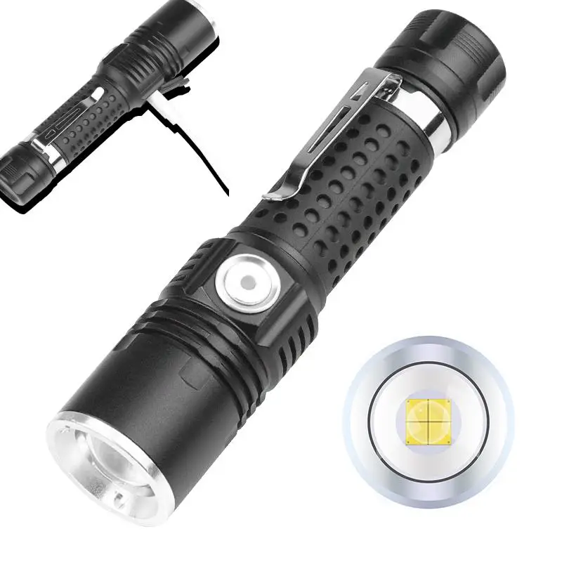 

XANES 519 XHP50 LED Flashlight 800lm Super Bright USB Rechargeable Zoomable EDC Tactical Torch Outdoor Lighting Working Lantern