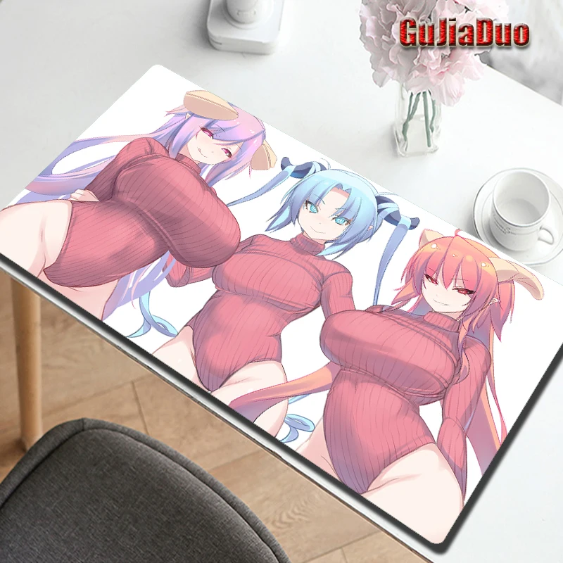 

Monmusu Anime Sexy Girls Mouse Pad Computer Keyboard Table pad Gaming Accessories Kawaii Cartoon Desk Mat Large Gamer Mousepad