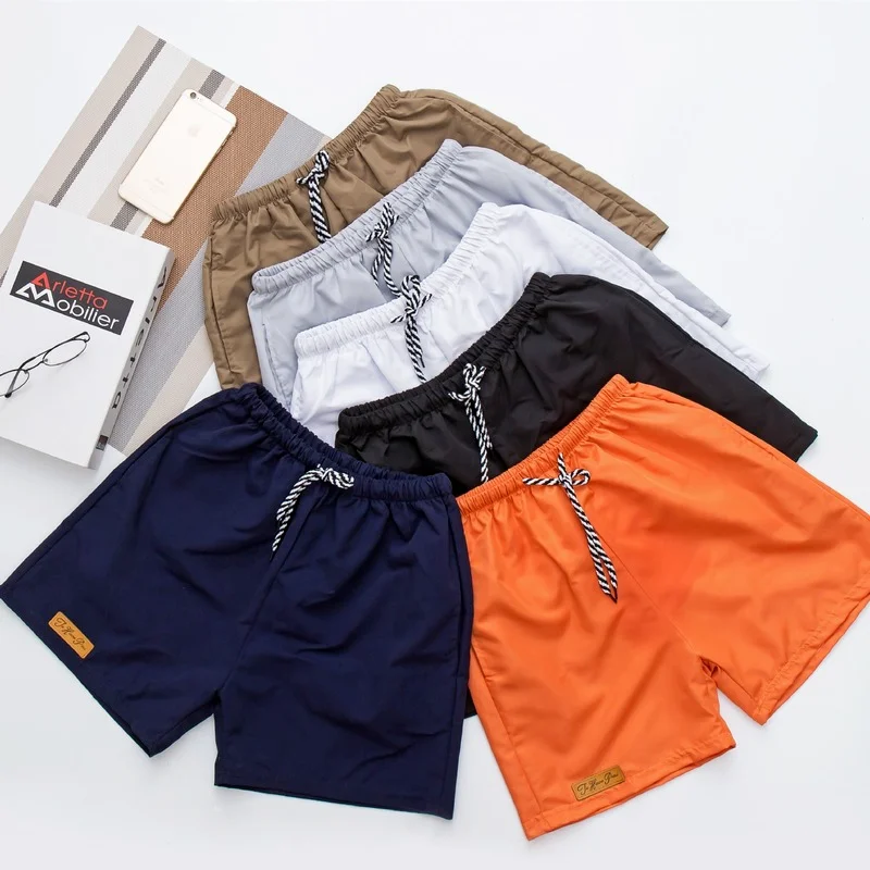 

QIWN New Men's Summer Couple Three-point Pants Beach Pants Candy Color Casual Pants Sports Shorts Hot Pants Trend