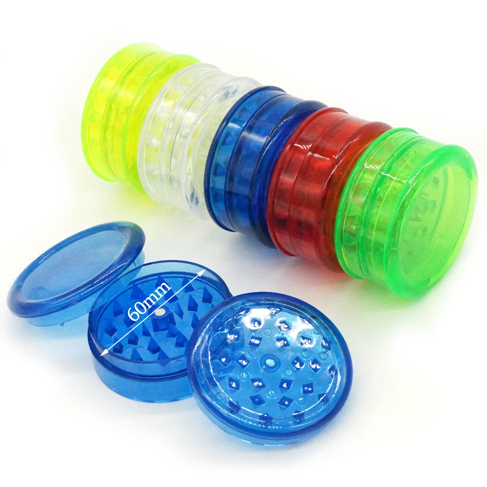 50 шт. измельчитель для оптовых продаж диаметр 60 мм пластиковый табачный травяной