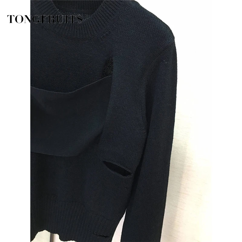 Женские однотонные свитеры осень-зима с длинным рукавом Femme шерстяной пуловер