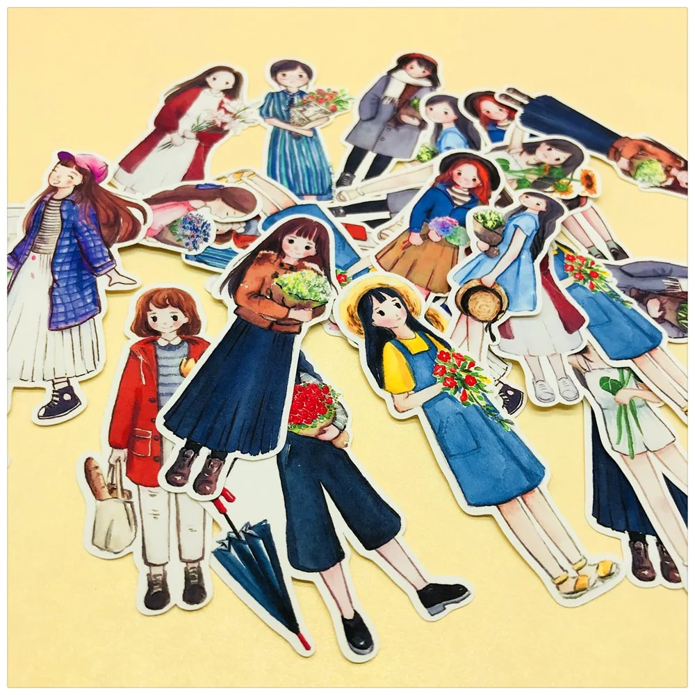 28 шт./компл. наклейка Любовь для девочек с ручным рисунком сделай сам альбом