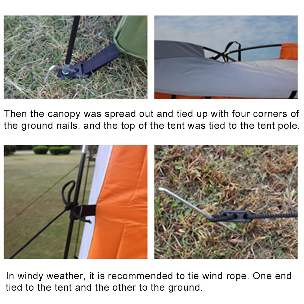 

1Pc Portable Waterproof Outdoor Tent Single-Layer Camping Beach Shower Changing Fitting Room Shelter Beach Privacy Toilet Tent