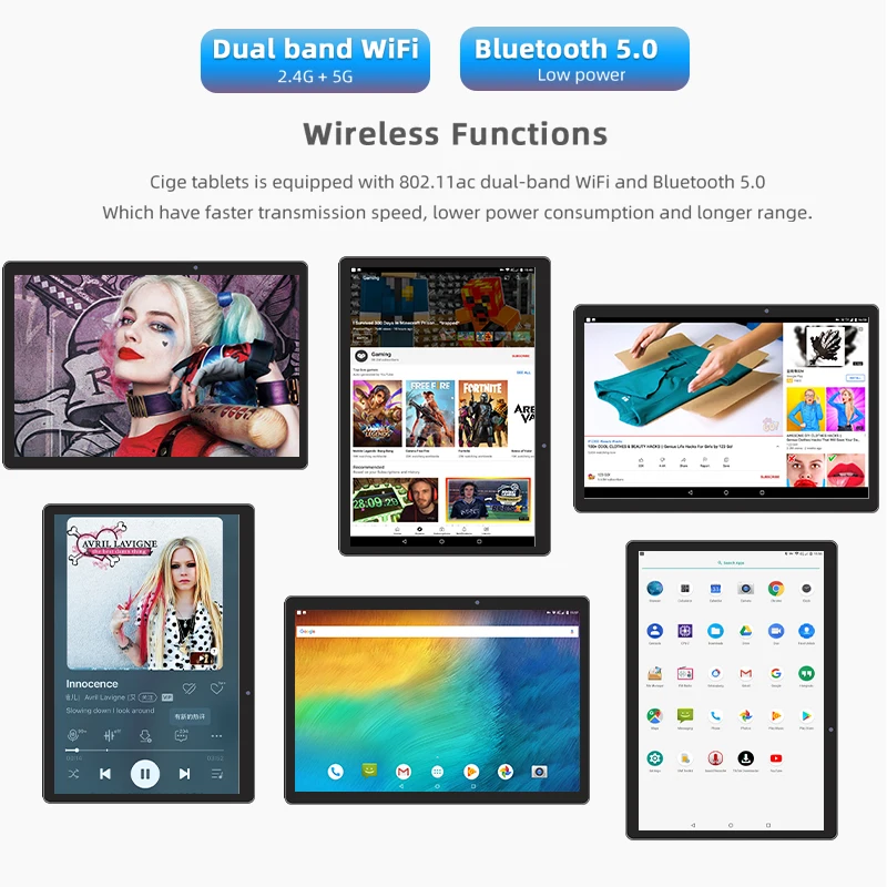 Original 10.1 Inch Tablets 10 Core Android 8 MTK6797 RAM 6GB ROM 128GB 1920*1200 IPS Tempered Screen 4G Phone Tablet PC планшет