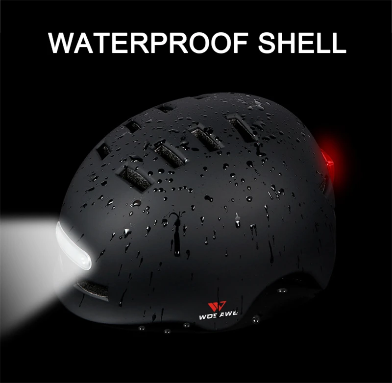 WOSAWE мотоциклетные шлемы Для мужчин женщин USB Перезаряжаемые скутер велосипед для
