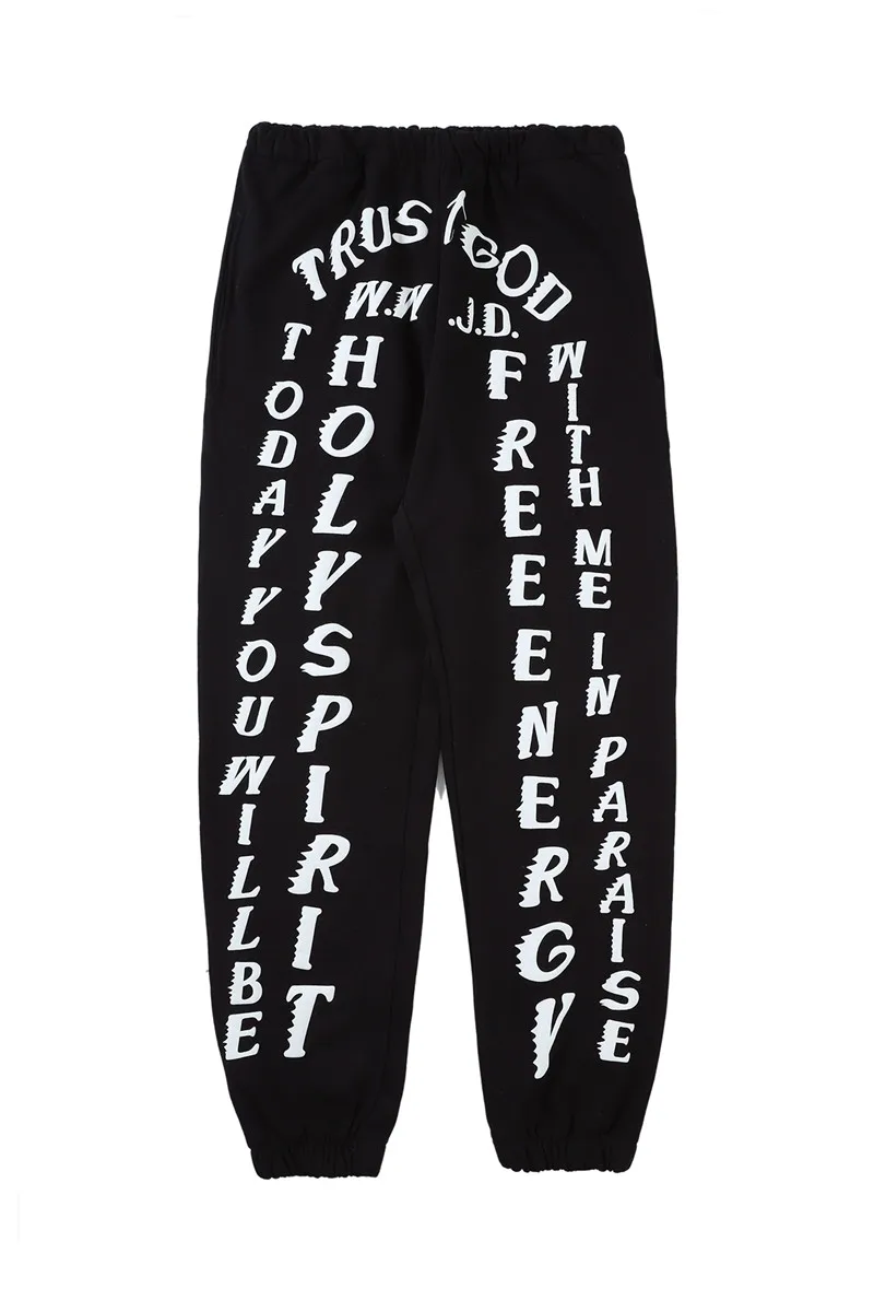 Мужские и женские тренировочные штаны Kanye сервисные брюки CPFM.XYZ с кулиской