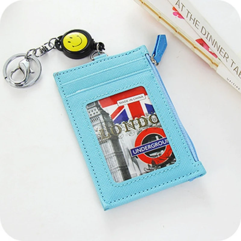 

Business Credit ID Badge Card Holder Coin Purse Retractable Reel Keychain Gift 20CA