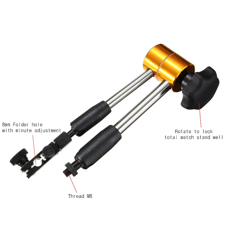 

Magnetic Metal Base Holder Universal Stand Dial Test Indicator Flexible Tool HE