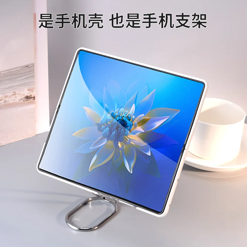 for huawei mate x2 panoramic screen phone case with freely rotat metal bracket phone holder for huawei mate x2 case cover free global shipping