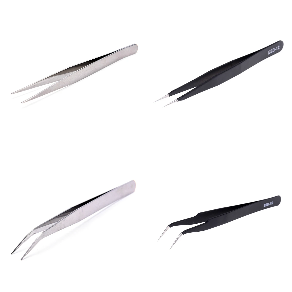 2 шт. антистатические пинцеты из нержавеющей стали| |
