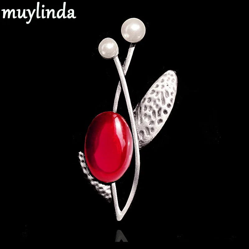 Muylinda цветок с жемчугом брошь для женщин ювелирные изделия костюма Винтажный