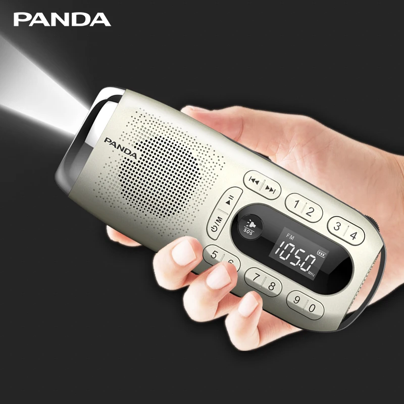 

Digital Emergency FM Radio Memmory Card Speaker mp3 Music Player with Flashlight-HiFi Soundcore Motion Loud Audio News Elderly