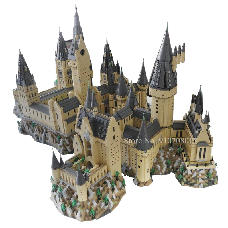 

Creator Expert Moc Blocks Street View Magician Castle Modular Bricks Central Courtyard Fountain Square Model Building Blocks