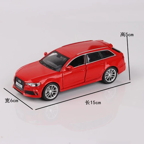 

1:32 Scale Audi RS6 Alloy Die Cast Car Model Pull Back Metal Children's Educational Acoustooptic Toys Collectibles Free Shipping