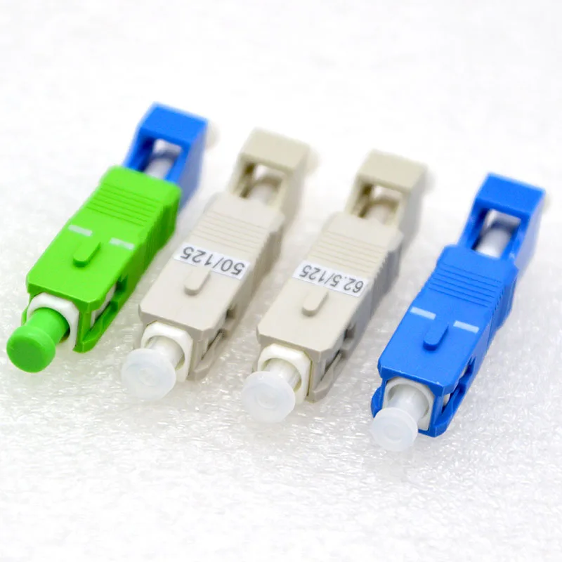 

New Optical Fiber Connector LC Female-SC Male Fiber Adapter Single Mode / Multimode OM3 OM4 Adapter Flange Coupler Free Shipping