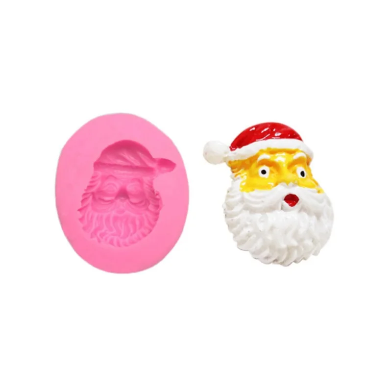 Рождественская силиконовая форма для мастики в виде Санта Клауса инструменты
