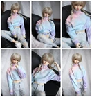 BJD разноцветная футболка с капюшоном, верхняя одежда для мужчин 14 13 SD17 70 см 24 дюйма, высокая SD DK DZ AOD DD, Кукольное использование