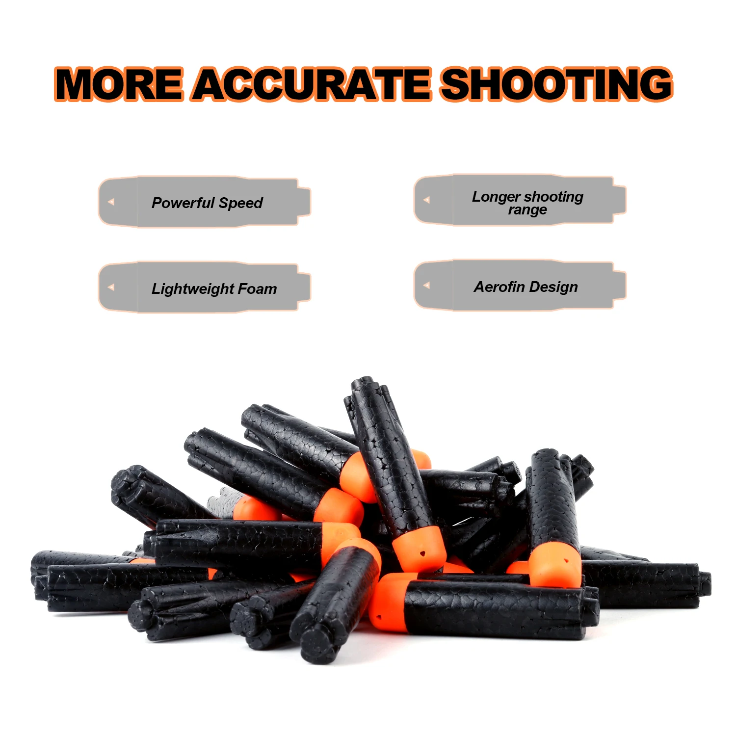 100 шт. запасные дротики для Nerf бластера игрушечного пистолета с сетпосылка Том