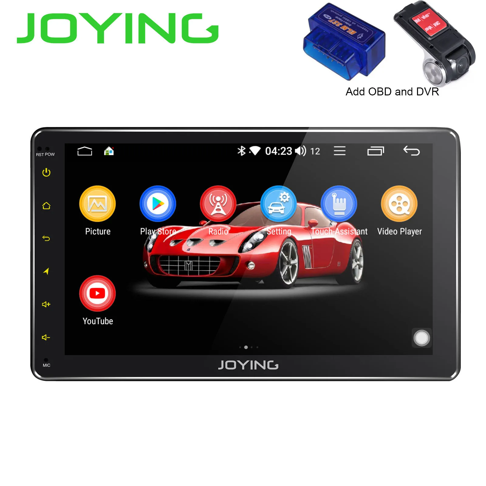 Add DVR OBD " двойной 2 din головное устройство Восьмиядерный Универсальный Android 8,1 автомобильный Радио Стерео gps навигация Мультимедиа без DVD плеер встроенный DSP - Цвет: Add DVR OBD