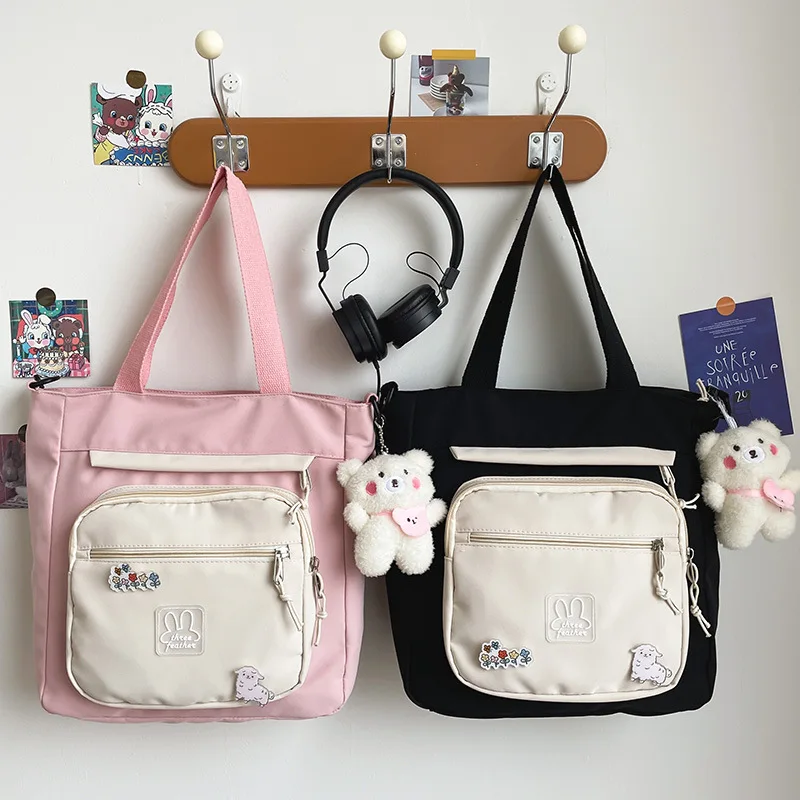

Cross-body bag female Japanese single-shoulder bag simple Korean class cross-body bag middle school students large capacity bag