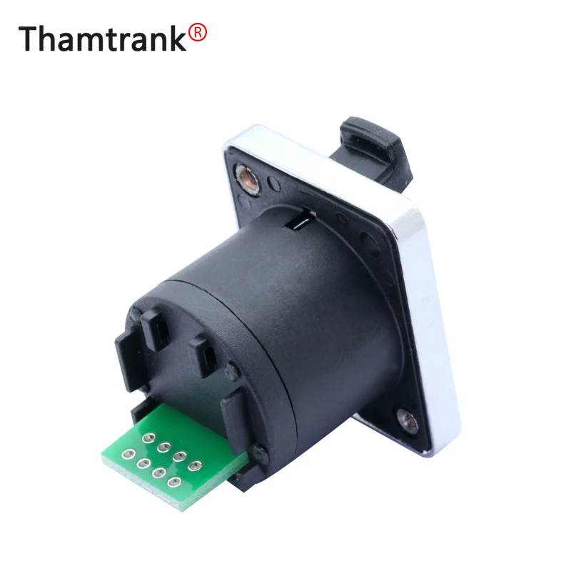 10 шт. RJ45 разъем металлический Ethernet PCB сетевой с нажимным замком провода Модуль