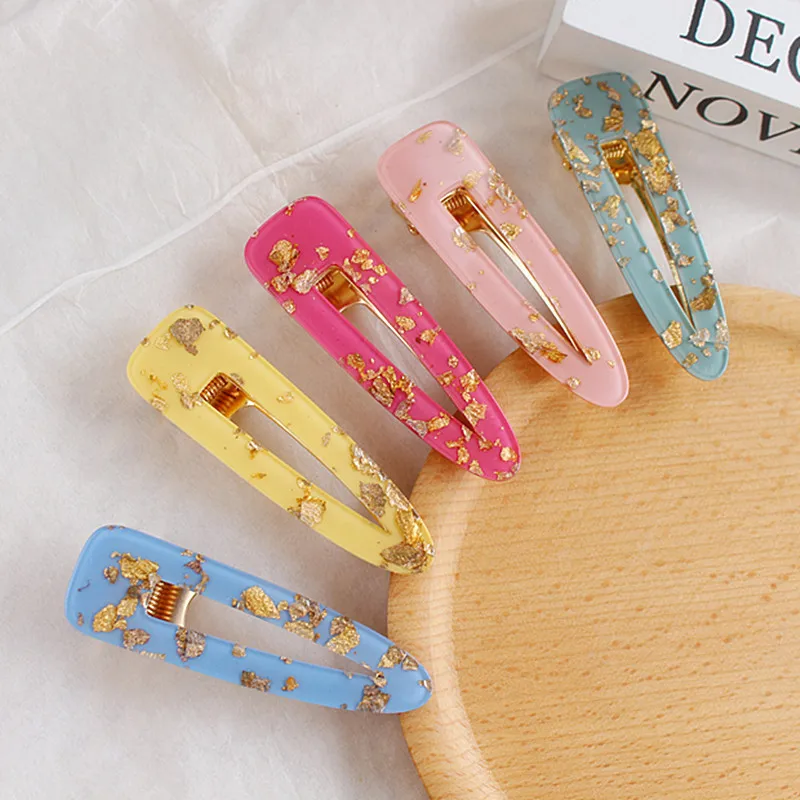 Vintage Women Acetic Acid Hair Clips fiol tin Hairpins Waterdrop Barrettes Girls Grips Accessories | Красота и здоровье