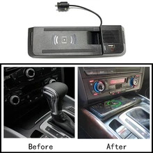 15W car wireless charger for Audi A5 B8 S5 RS5 fast charging plate QI phone charger quick charging panel accessories for iPhone 15W car wireless charger for Audi A5 B8 S5 RS5 fast charging plate QI phone charger quick charging panel accessories for iPhone