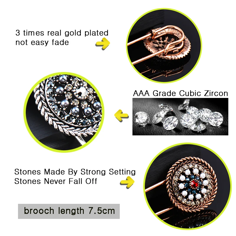 LEEKER нежные полые цветы зажим для бумаги Класс Циркон булавка женщин винтажные