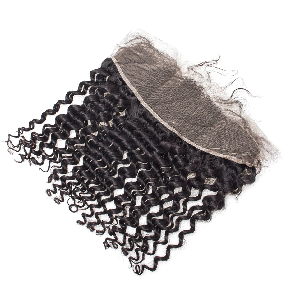 

deep wave human hair extension 3 4 bundles with frontal 30 40 inch brazilian natural color weave remy for black women hd lace