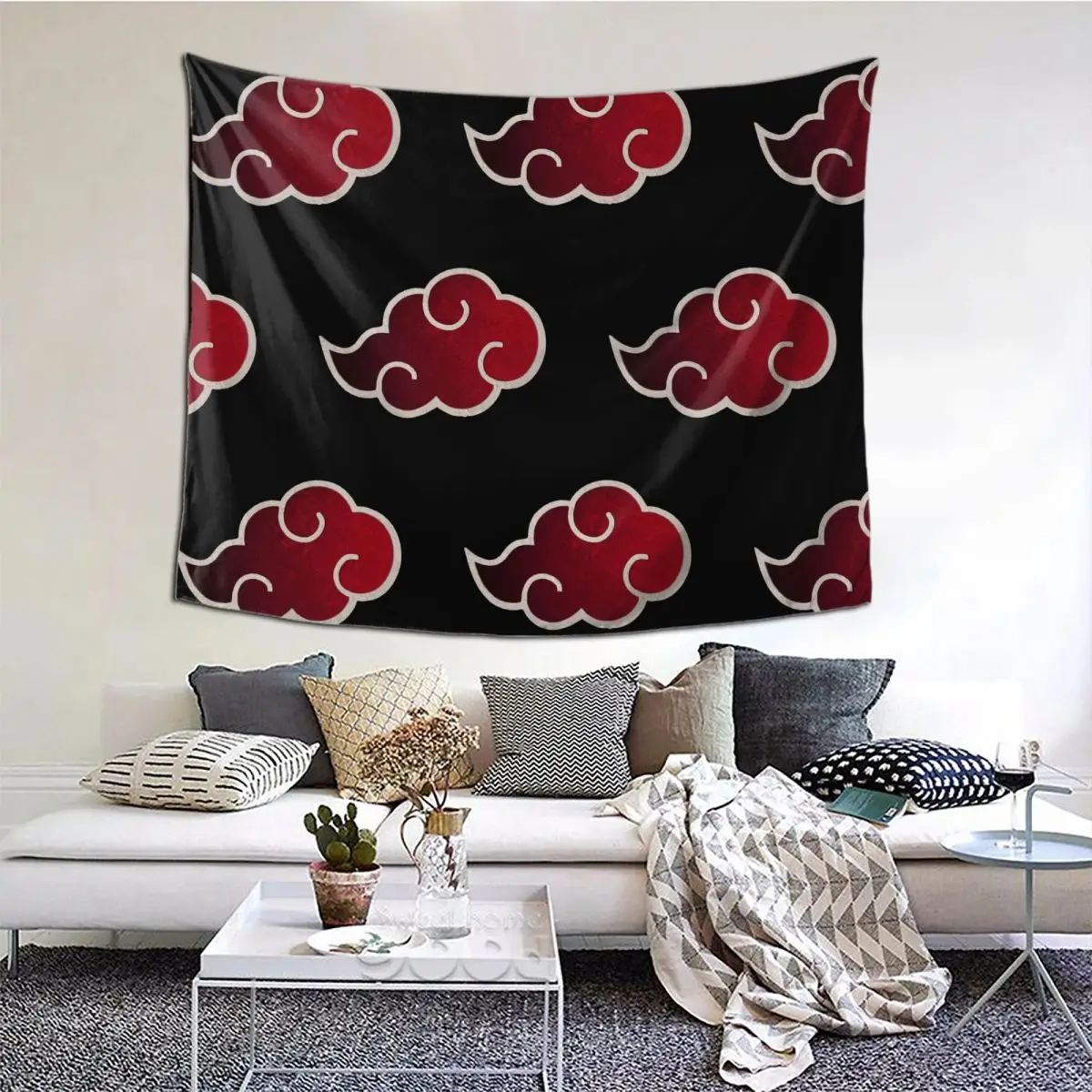 

Akatsuki (15) Tapestry Comic Anime Game Tapestry Wall Bedspread Bohemian Psychedelic Decor Blanket For Bedroom Dorm