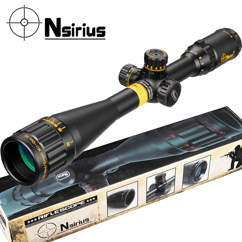 Оптический прицел NSIRIUS 4 16X40 AO тактический охотничий красного зеленого цвета