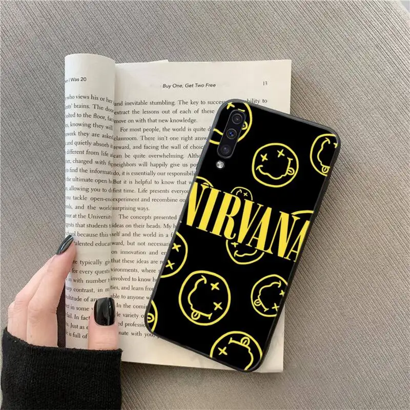 

famous Rock Nirvana Kurt singer Phone Case For Samsung galaxy S 9 10 20 A 10 21 30 31 40 50 51 71 s note 20 j 4 2018 plus