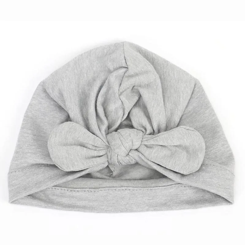 New Baby Hat for Boys Girls Bow Cotton Turban Hats Beanie Caps Infant Toddler Photography Props Kids Beanies Cap | Детская одежда и