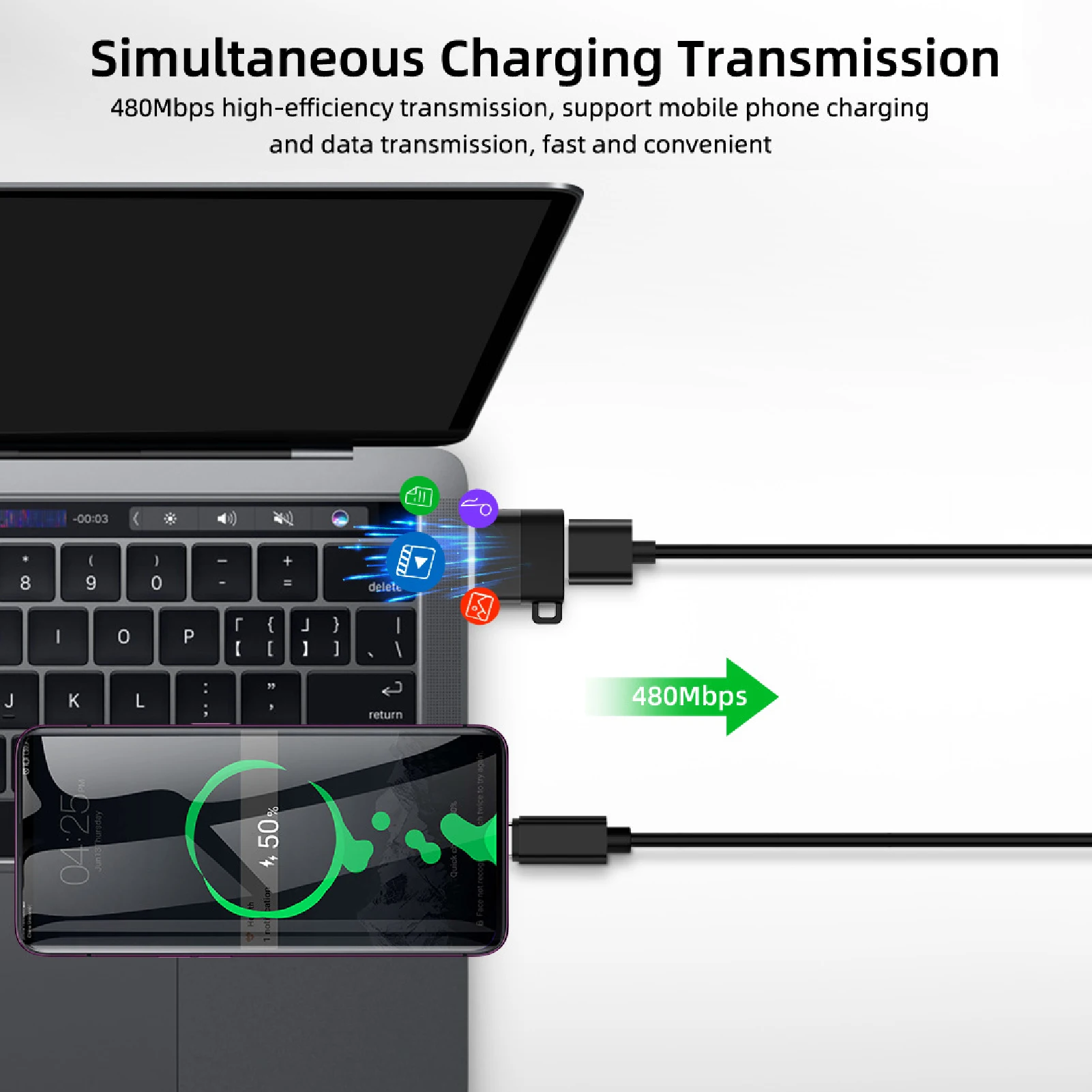 Портативный металлический USB-кардридер для карт памяти высокоскоростной адаптер