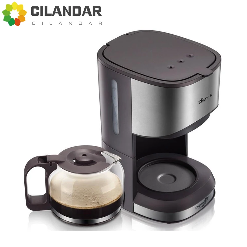 

Household American-style extraction drip-type mini coffee machine 0.7L teapot glass bottle can keep warm can make scented tea